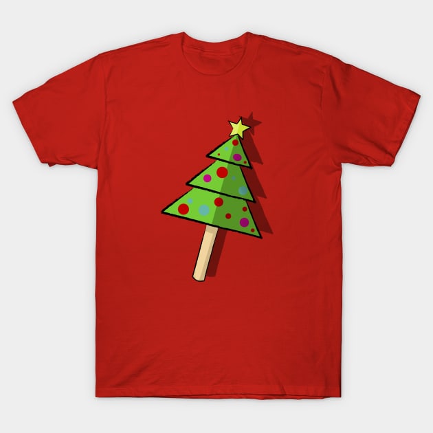 Christmas Tree Lollipop T-Shirt by Fun Funky Designs